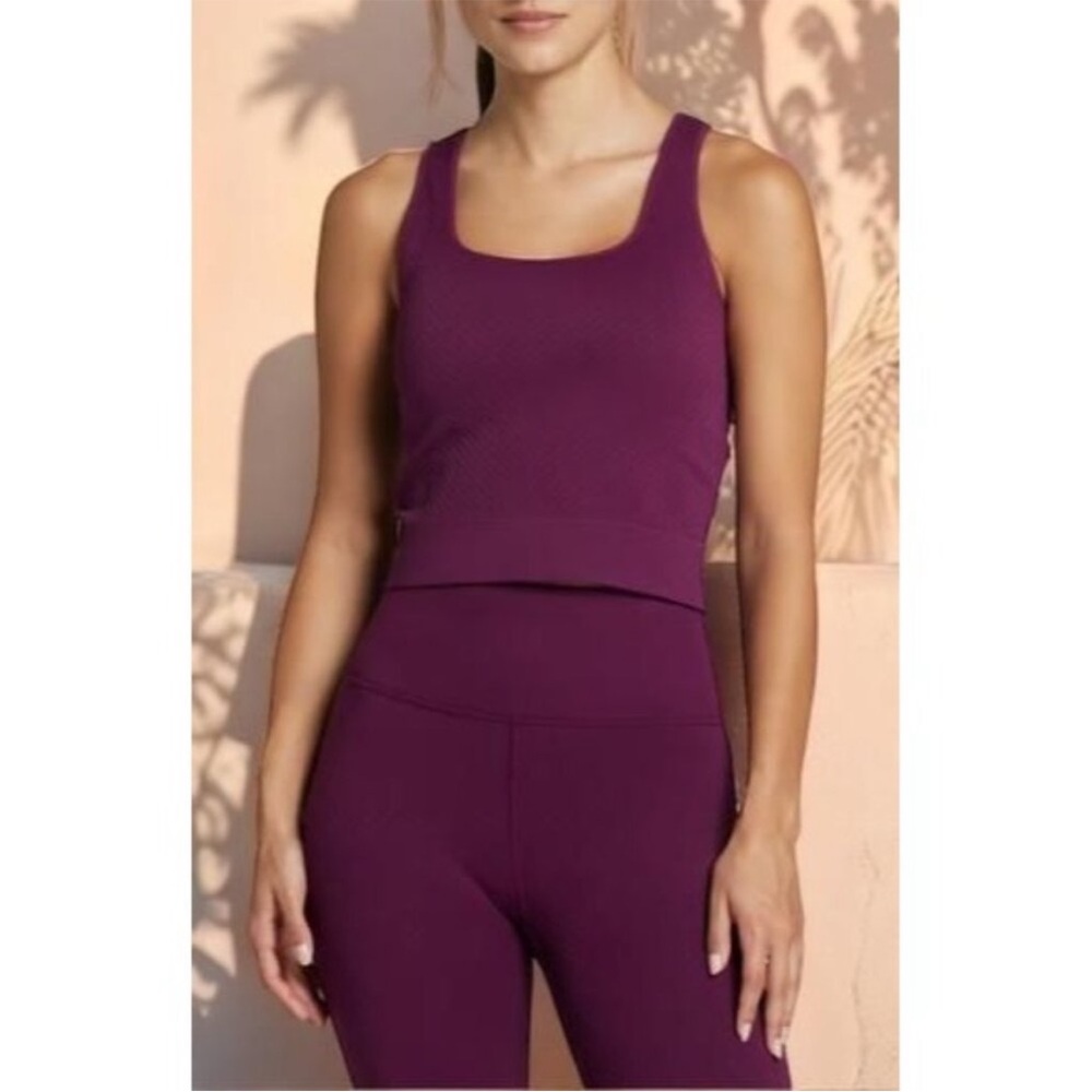 DSG Womens Burgundy Momentum Seamless Crop Tank Deep Sleeveless Size XXL NWT